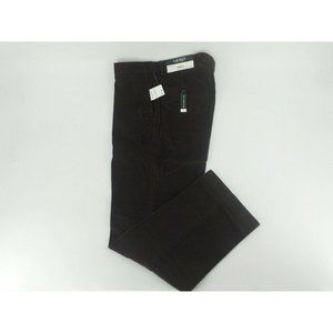 LAUREN RALPH LAUREN CORDUROYS CLASSIC FIT PANTS MENS SIZE 38X30 DARK BROWN NWT